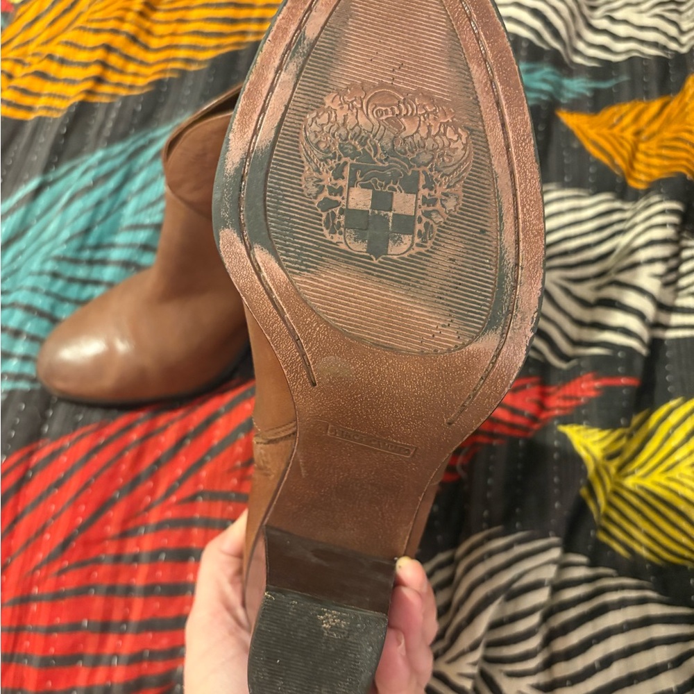 Vince Camuto Chestnut Heeled Boots - Picture 5 of 7
